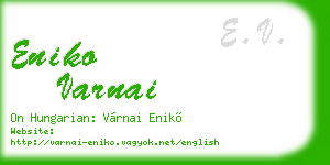 eniko varnai business card