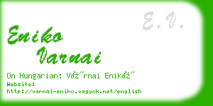 eniko varnai business card